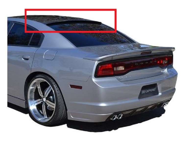 RK Sport Fiberglass Roof Spoiler 11-14 Dodge Charger - Click Image to Close